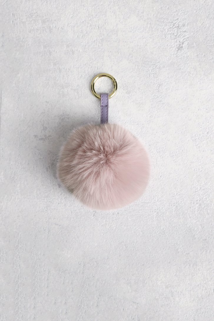 Porte-clés en fausse fourrure violette de Liberty Island pour Femmes