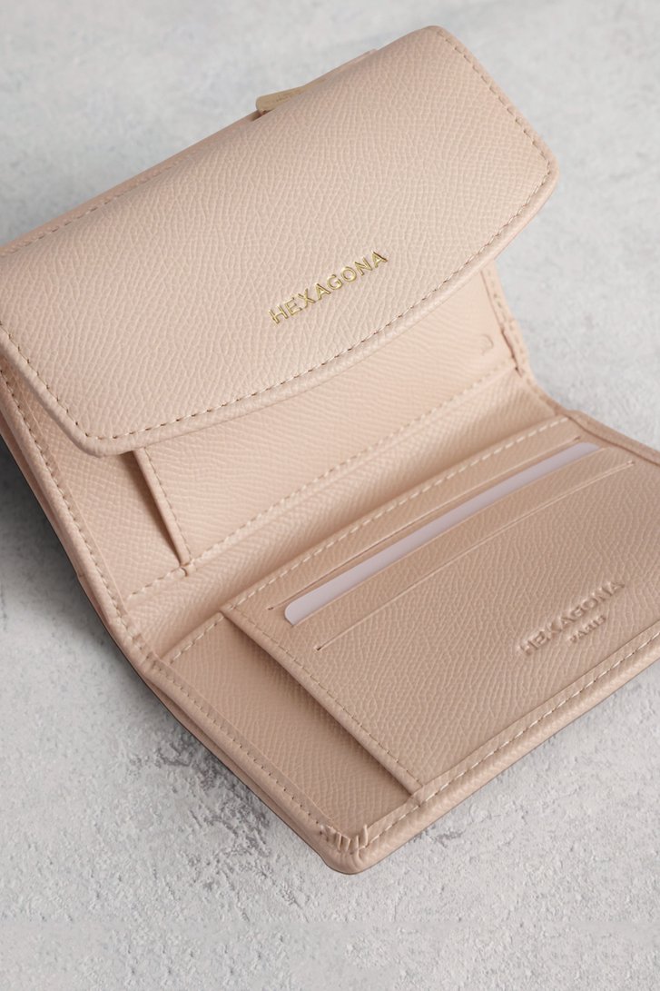 Portefeuille beige de Hexagona pour Femmes