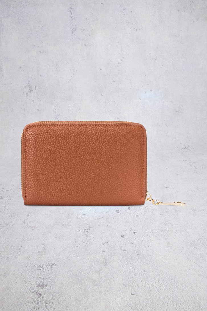 Le dos de Portefeuille orange brun  de Laurent David pour Femmes