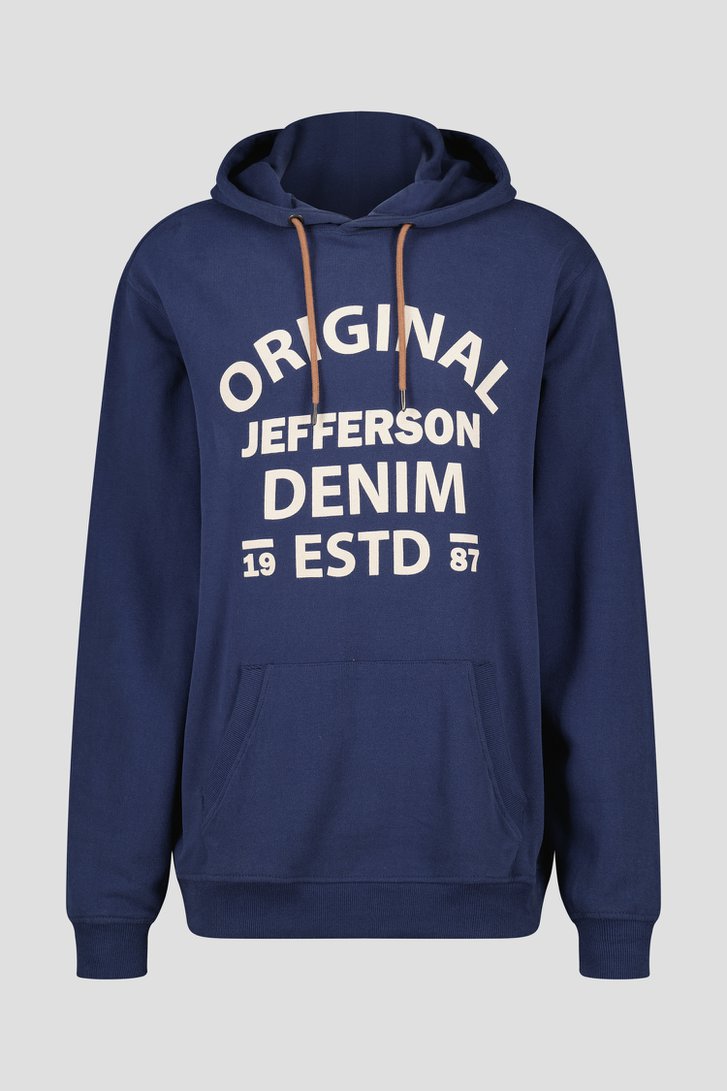 Pull à capuche bleu  de Jefferson pour Hommes