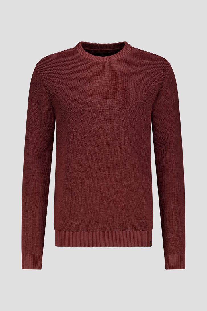 Photo produit 1 de Pull à col rond marron de Ravøtt pour Hommes