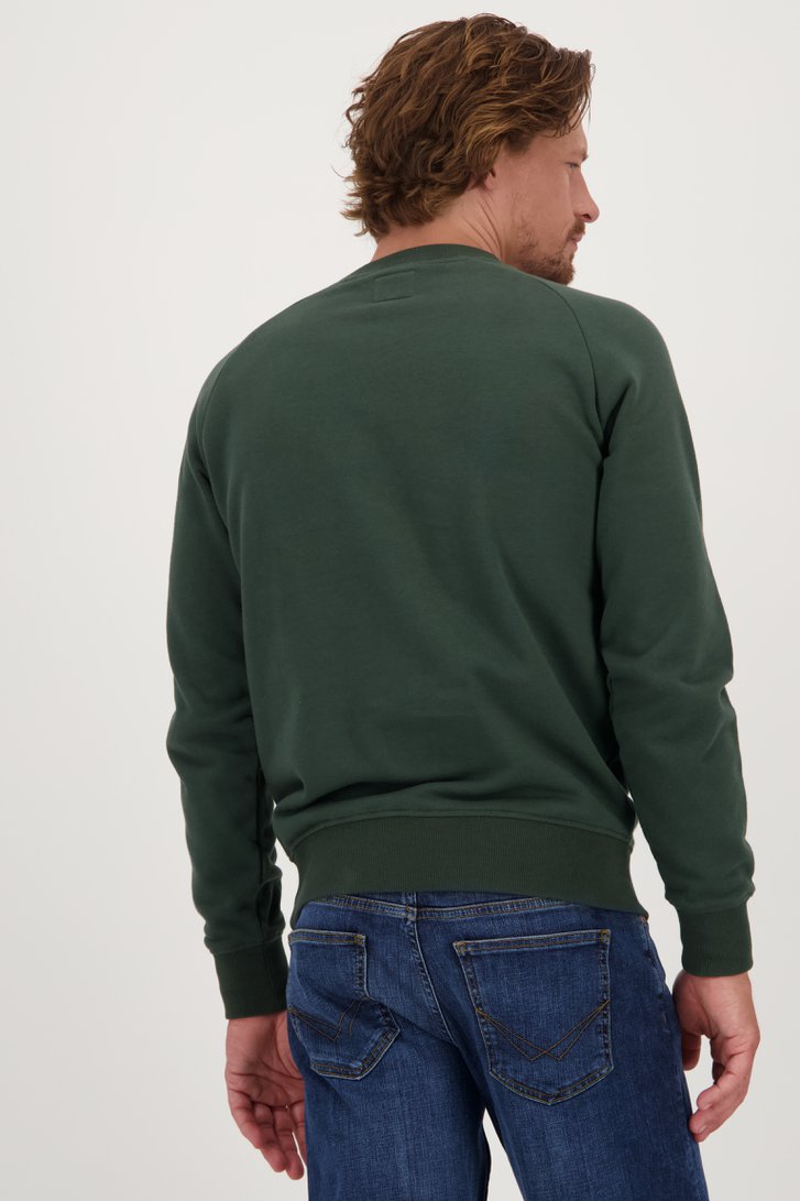 Pull à col rond vert foncé de Bluefields pour Hommes