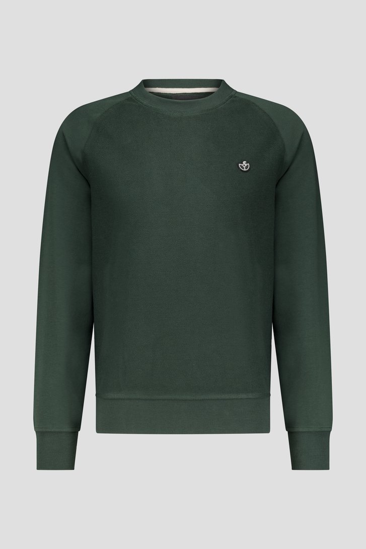Pull à col rond vert foncé de Bluefields pour Hommes