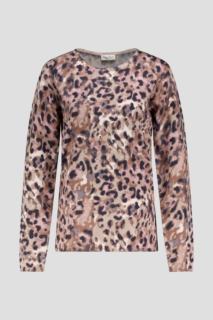 Sweat col rond, ample, imprimé léopard imprimé léopard La Redoute Collections | La Redoute