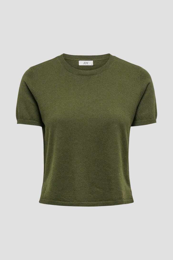 Photo produit 1 de Pull à manches courtes kaki de JDY pour Femmes