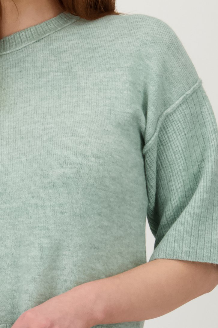 Pull à manches courtes vert clair	 de Libelle pour Femmes