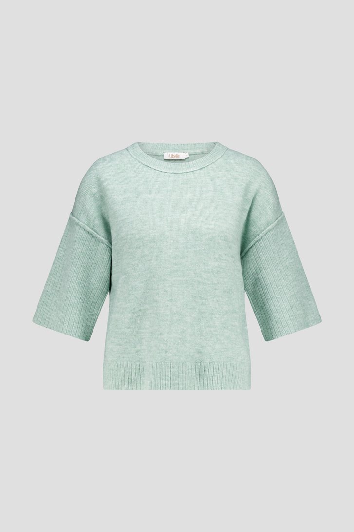 Pull à manches courtes vert clair	 de Libelle pour Femmes