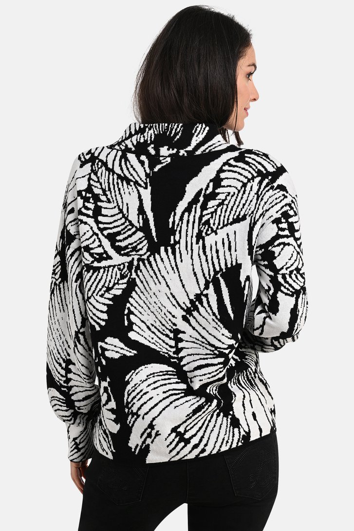 Pull avec motif noir et blanc de Bicalla pour Femmes