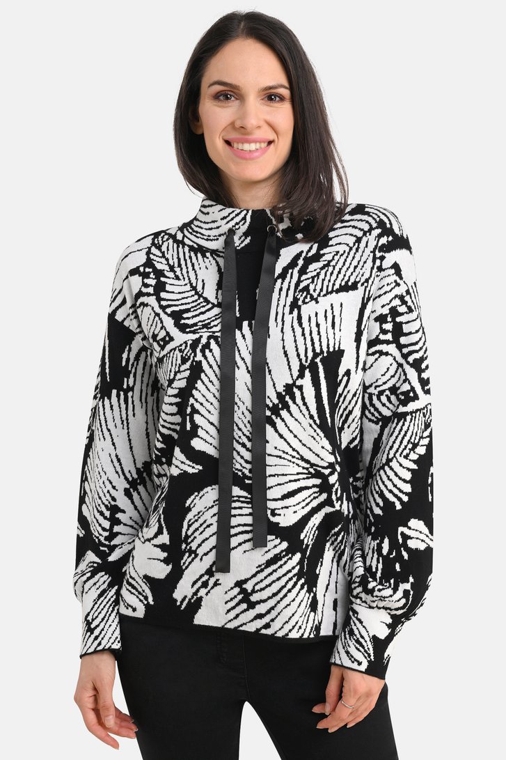 Pull avec motif noir et blanc de Bicalla pour Femmes
