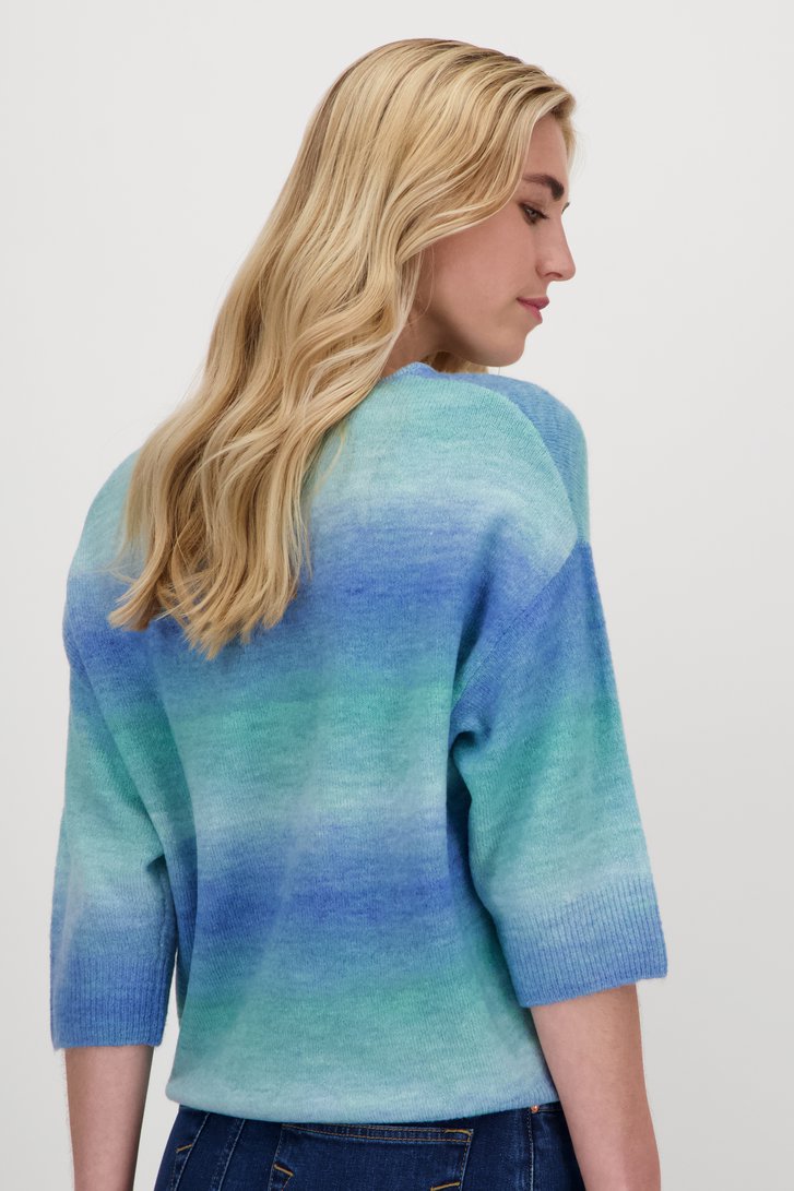 Pull avec motif ombré vert-bleu de Libelle pour Femmes