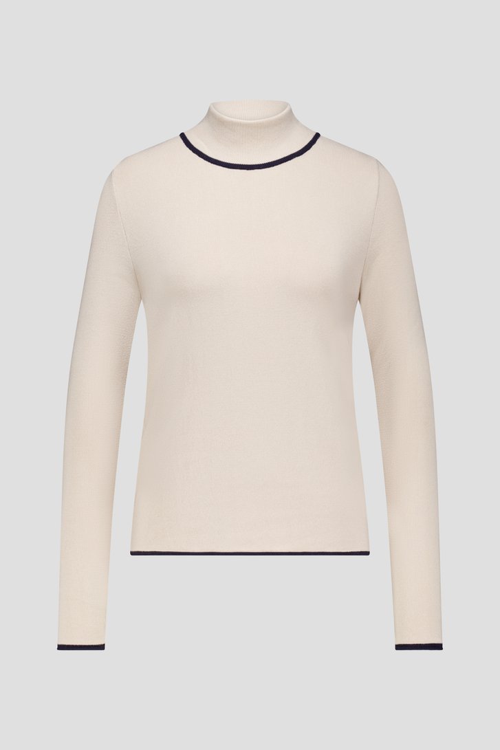 Photo produit 1 de Pull beige à col montant de AC by Annelien Coorevits pour Femmes