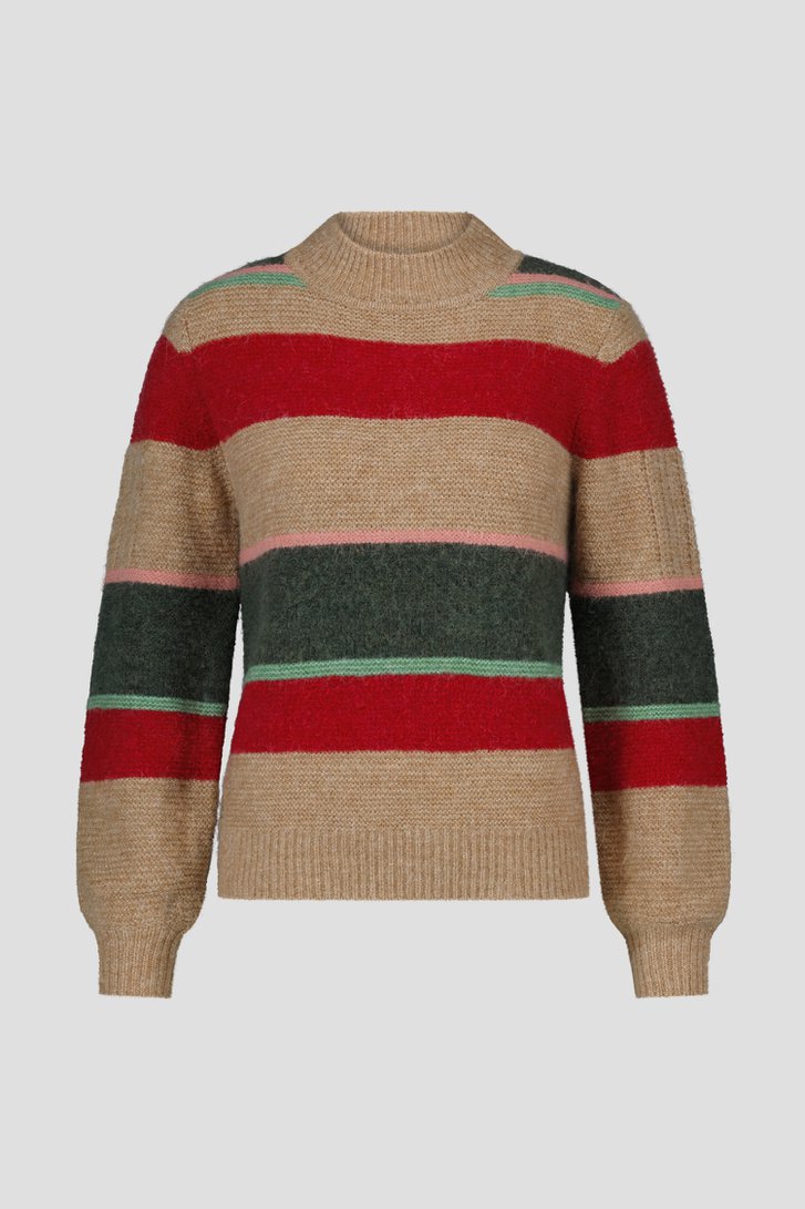 Pull beige à rayures	 de Libelle pour Femmes