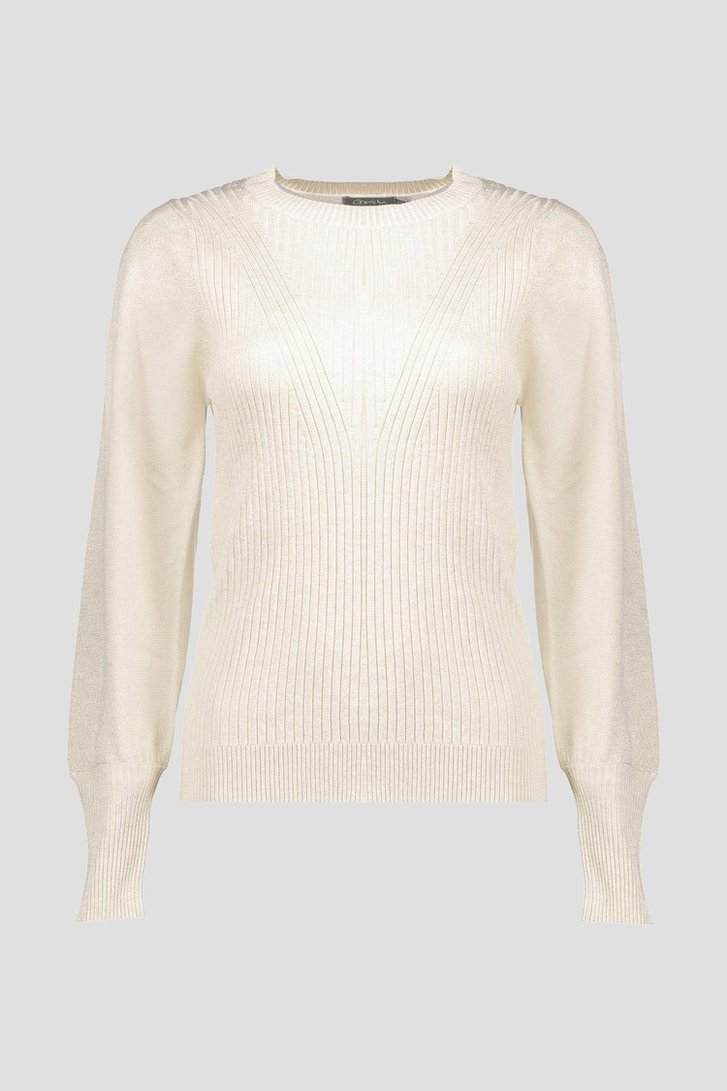 Pull beige à scintillants de Geisha pour Femmes