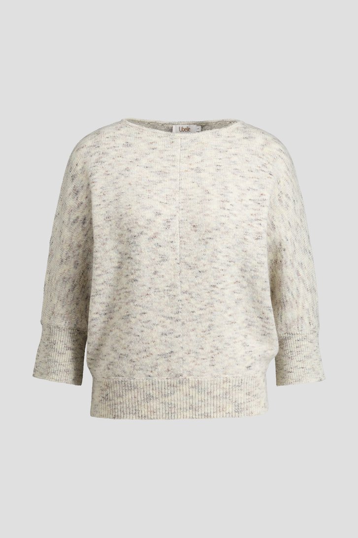 Photo produit 1 de Pull beige clair à manches chauve-souris de Libelle pour Femmes