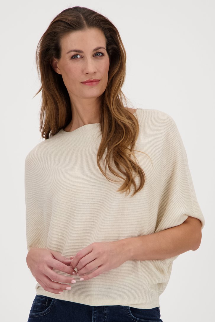 Pull beige clair avec manches chauve-souris de JDY pour Femmes