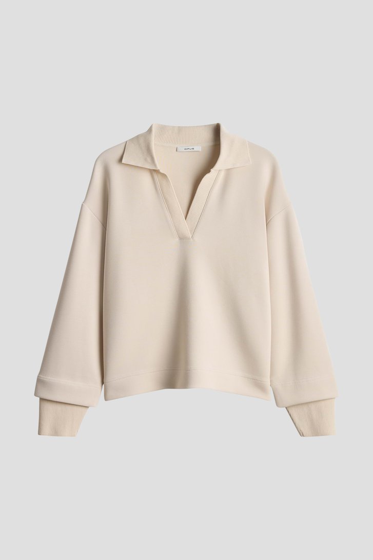 Photo produit 1 de Pull beige en tissu sweat de Opus pour Femmes
