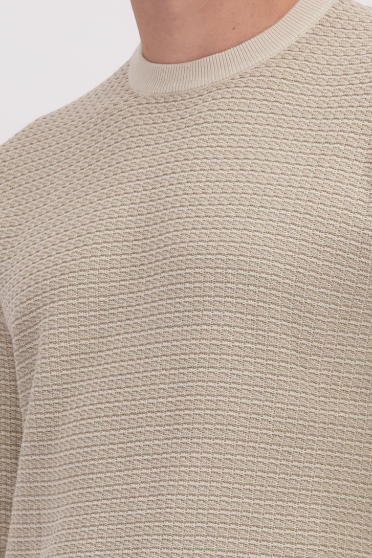 Détail de Pull beige mélangé de Only & Sons pour Hommes