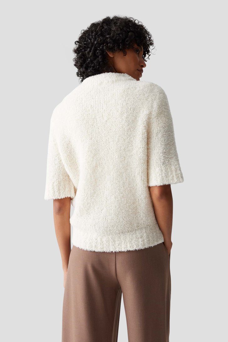 Le dos de Pull blanc à manches courtes de Opus pour Femmes