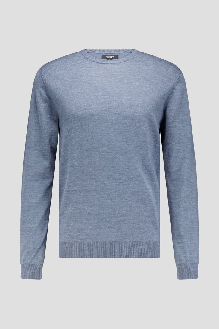 Photo produit 1 de Pull bleu à col rond de Matinique pour Hommes