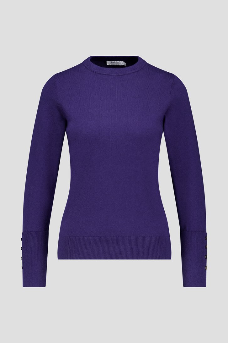 Photo produit 1 de Pull bleu avec boutons métalliques de Liberty Island pour Femmes