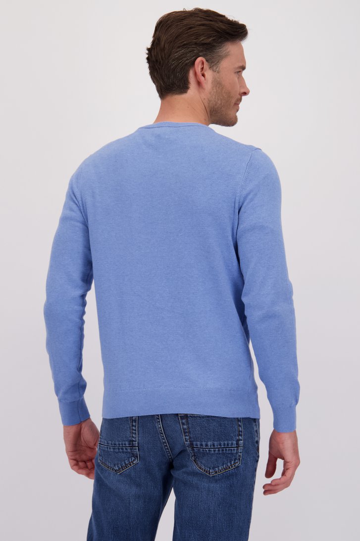 Pull bleu clair à col rond de Dansaert Blue pour Hommes