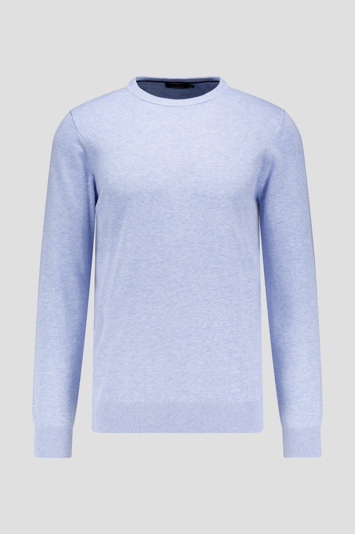 Pull bleu clair à col rond de Dansaert Blue pour Hommes