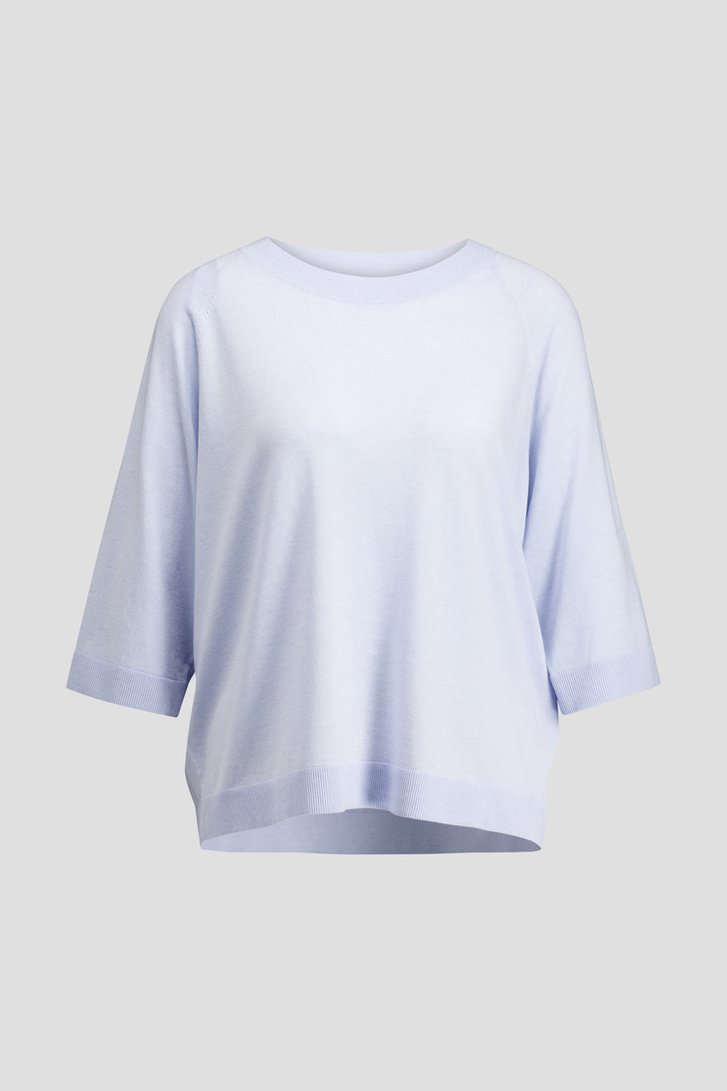 Photo produit 1 de Pull bleu clair à manches 3/4 de D'Auvry pour Femmes