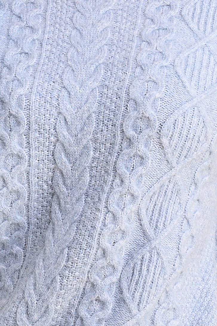 Pull bleu clair à motif câblé	 de Bicalla pour Femmes