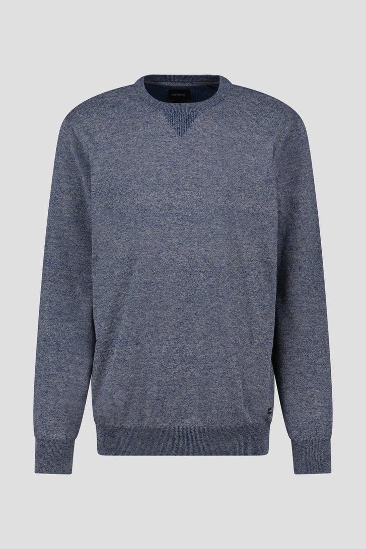 Pull bleu fin	 de Jefferson pour Hommes