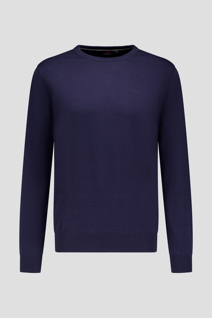 Photo produit 1 de Pull bleu foncé à col rond de Dansaert Blue pour Hommes