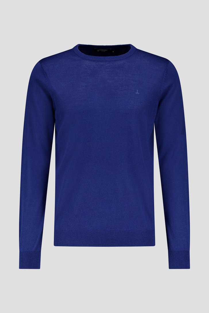 Pull bleu foncé à col rond de Upper East pour Hommes
