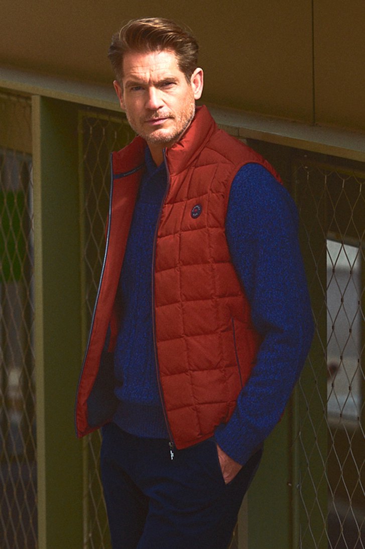 Pull bleu foncé avec de la laine	 de Dansaert Blue pour Hommes