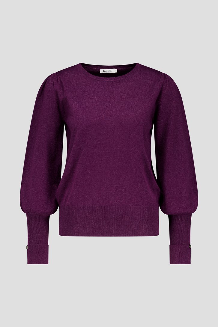 Pull bordeaux pailleté de D'Auvry pour Femmes