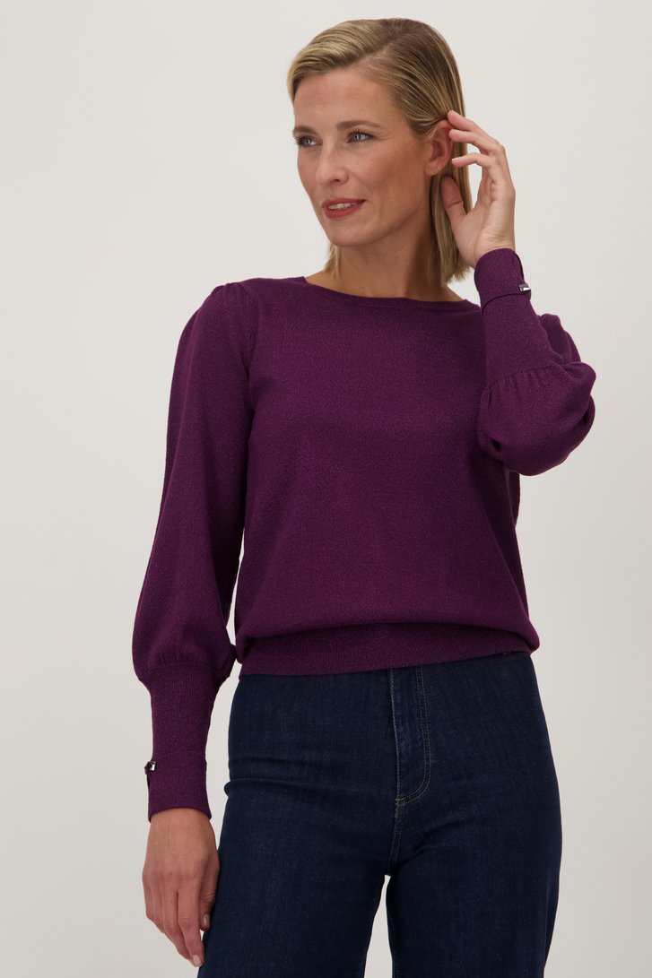 Pull bordeaux pailleté de D'Auvry pour Femmes