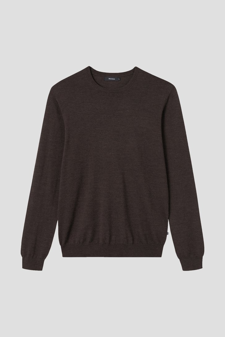 Photo produit 1 de Pull brun à col rond de Matinique pour Hommes