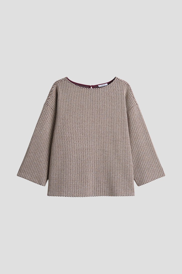 Photo produit 1 de Pull chiné bordeaux-beige de Opus pour Femmes