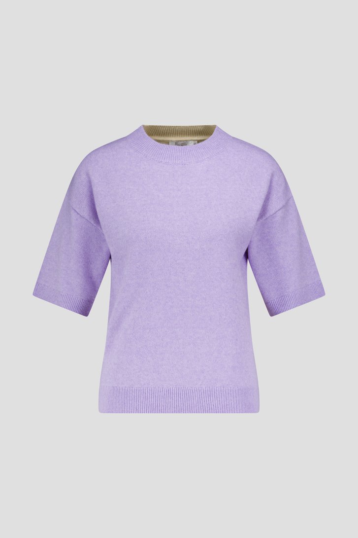 Photo produit 1 de Pull coloré en lilas et jaune clair de Liberty Loving nature pour Femmes