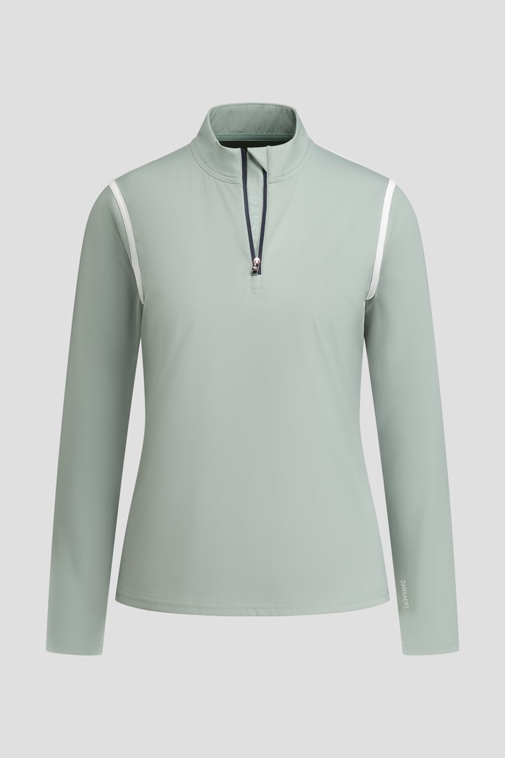 Photo produit 1 de Pull de golf vert à manches longues de Dansaert Golf Club pour Femmes