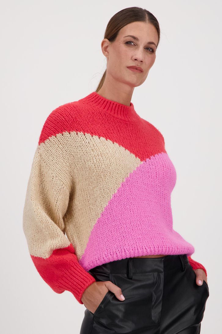 Pull doux avec color block de JDY pour Femmes