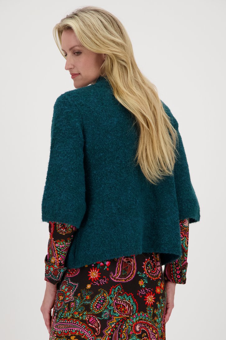 Pull doux bleu-vert	 de Claude Arielle pour Femmes
