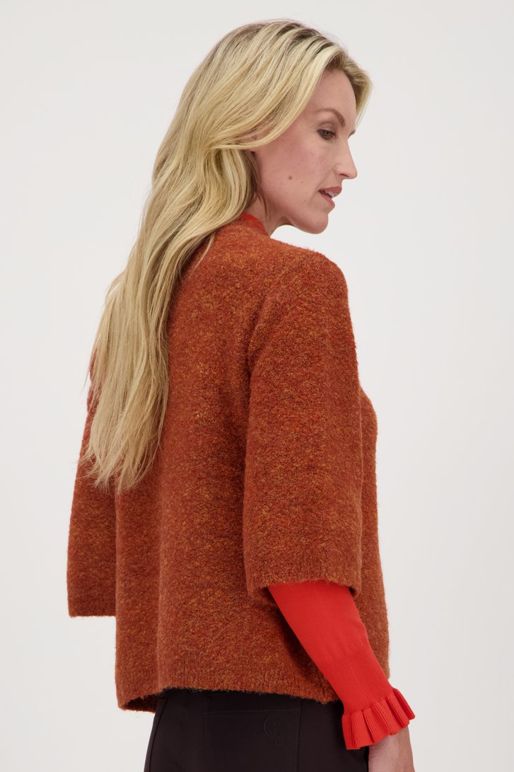 Pull doux orange de Claude Arielle pour Femmes