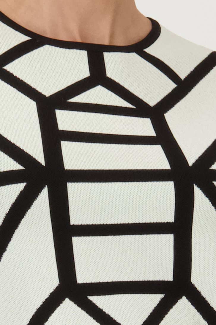 Pull écru à motif graphique de D'Auvry pour Femmes
