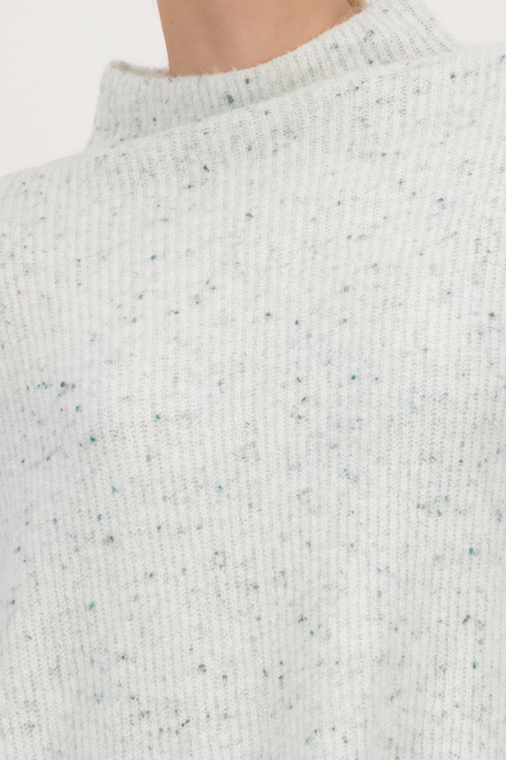 Pull écru aux accents turquoise de Opus pour Femmes