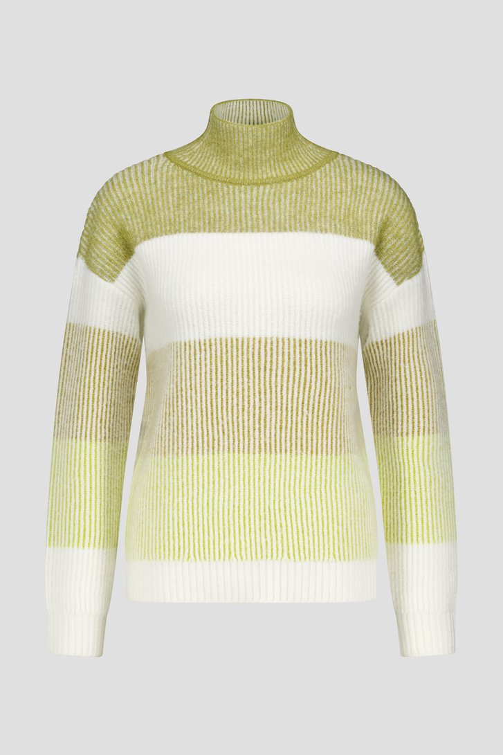 Pull écru avec motif vert de Liberty Loving nature pour Femmes