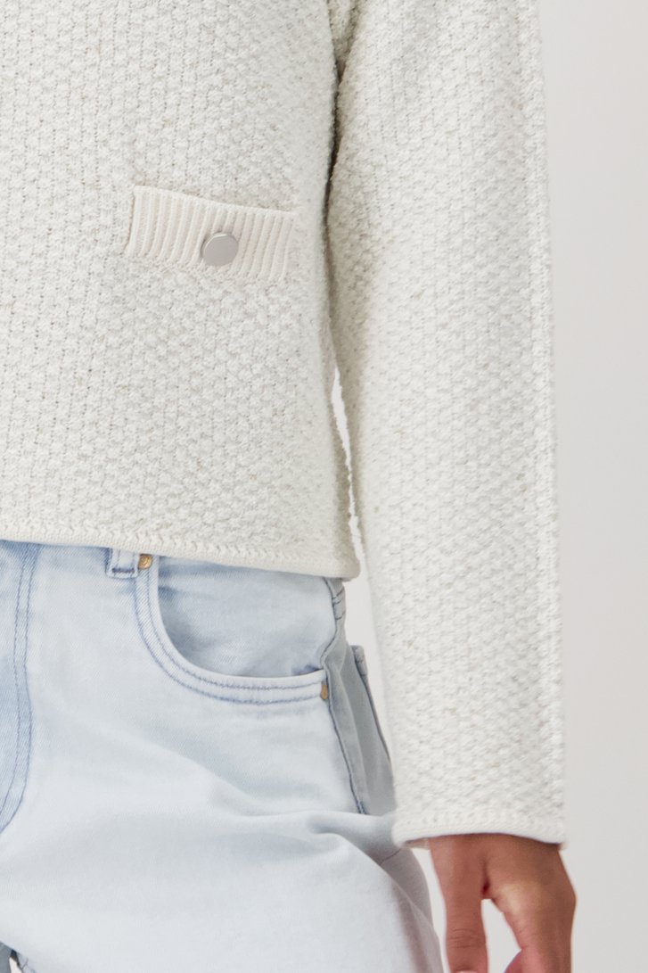 Pull écru en bouclette de Louise pour Femmes