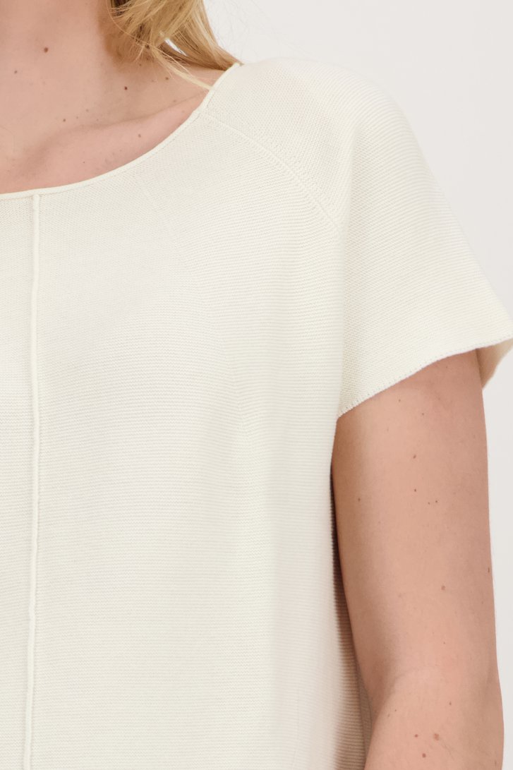 Pull écru finement tricoté de Liberty Island pour Femmes