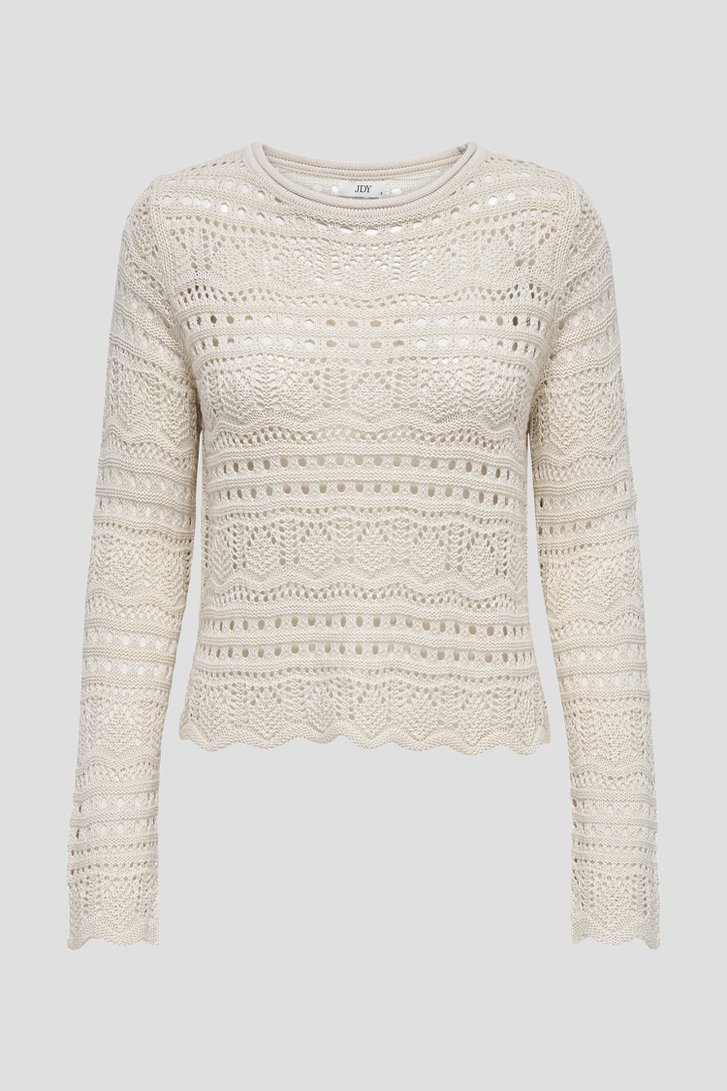 Pull en crochet beige de JDY pour Femmes
