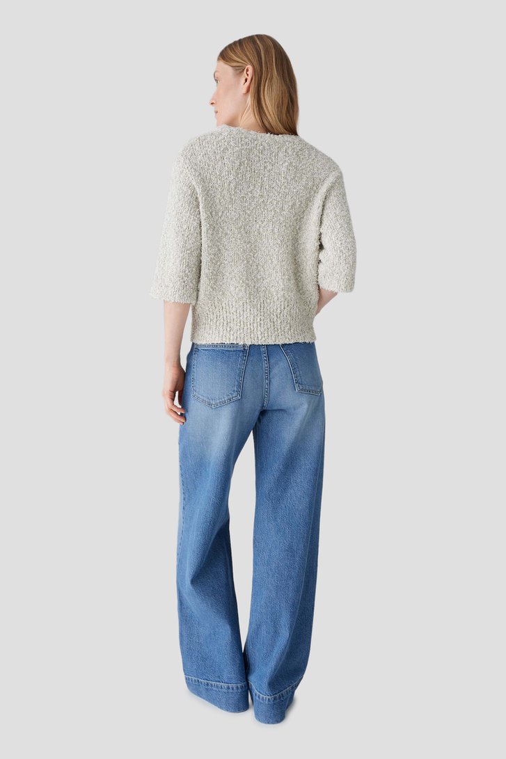 Le dos de Pull en fil mouliné moelleux à effet de Opus pour Femmes