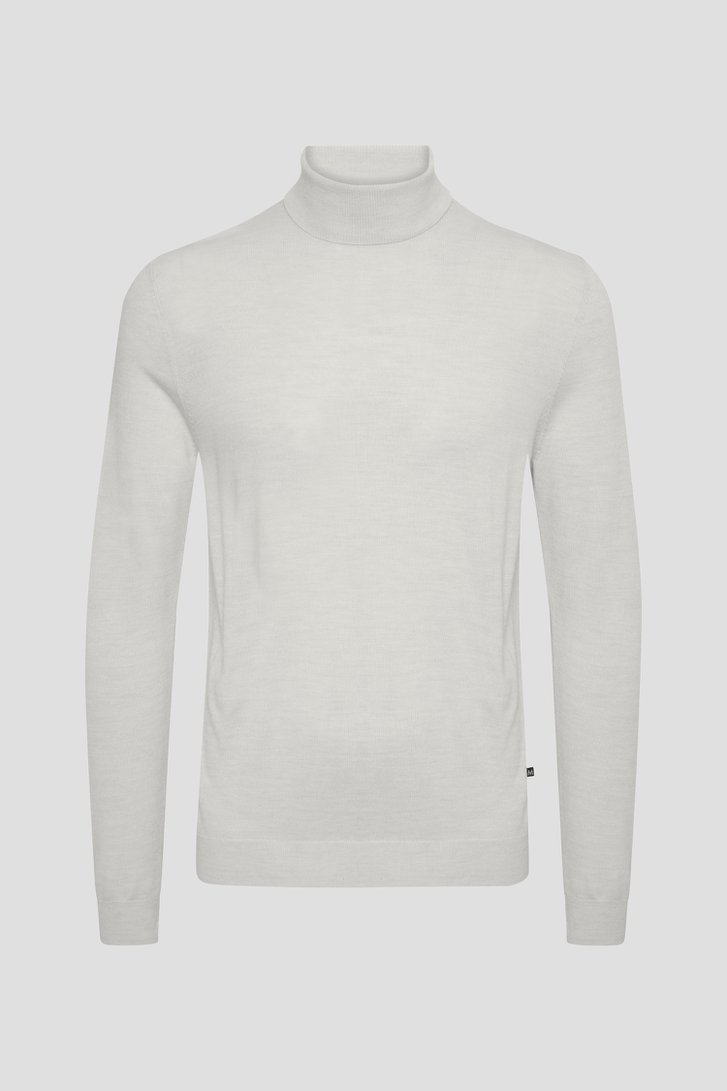 Photo produit 1 de Pull en laine écru à col roulé de Matinique pour Hommes