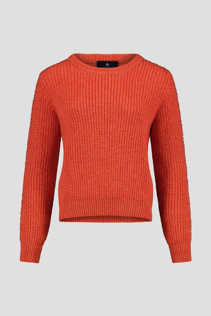Pull en laine orange avec des reflets dorés de AC by Annelien Coorevits pour Femmes